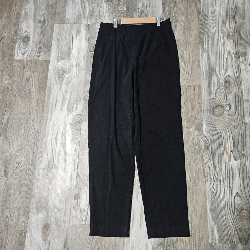 LL Bean faux suade style pants side zip size 8 regular